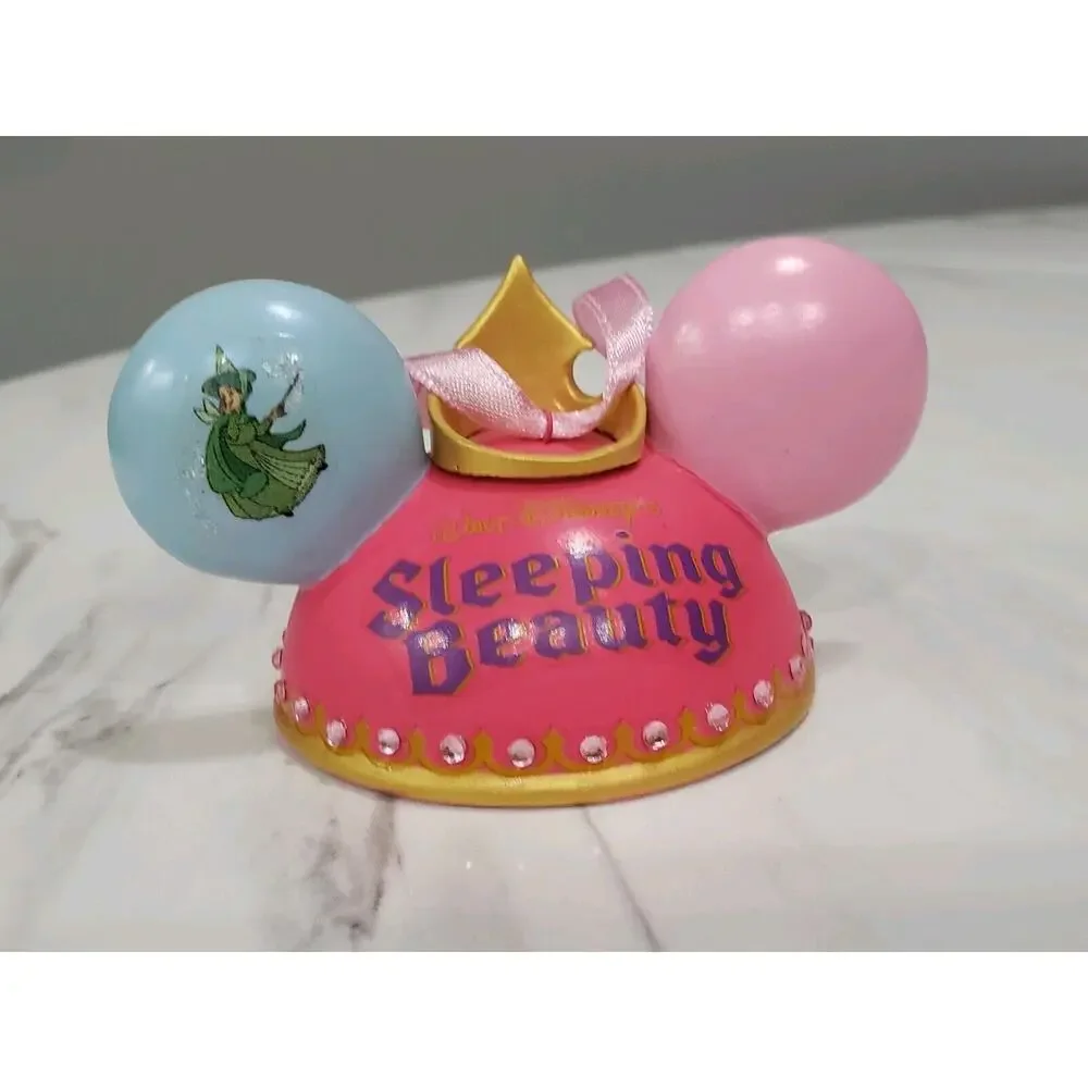 Disney Parks Ornament Ear Hat Sleeping‎ Beauty Castle Disneyland LIMITED EDITION